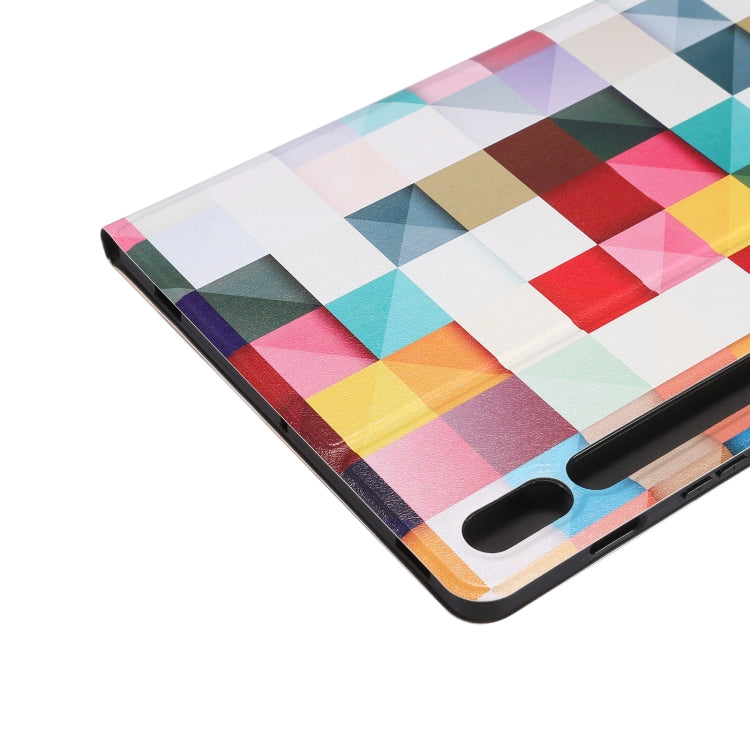 For Samsung Galaxy Tab S8 / Tab S7 Painted Voltage Pen Slot Tablet Smart Case(Fantasy Cube) by bashfashion