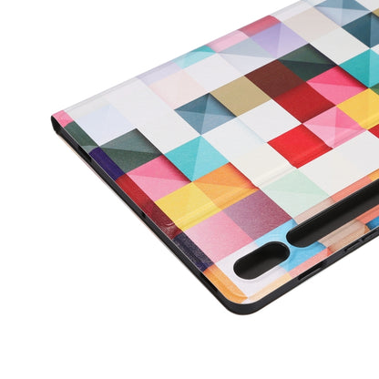 For Samsung Galaxy Tab S8 / Tab S7 Painted Voltage Pen Slot Tablet Smart Case(Fantasy Cube) by bashfashion