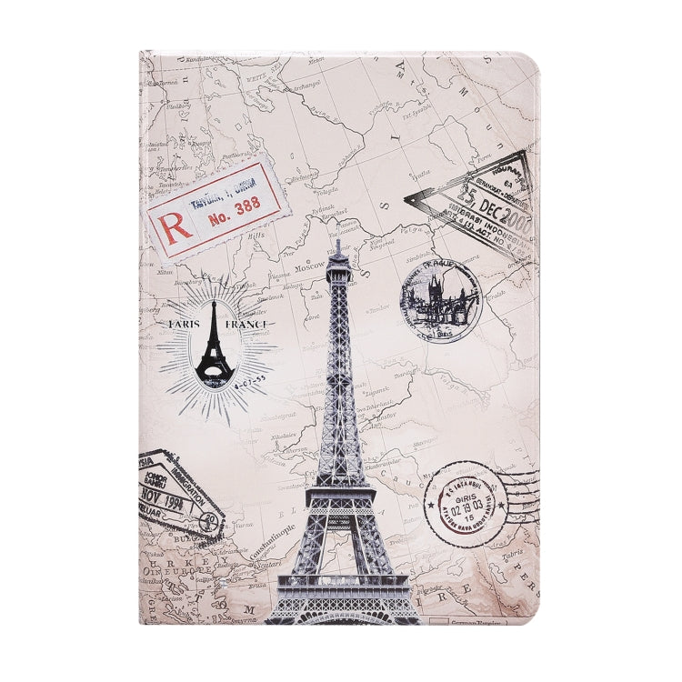 For Samsung Galaxy Tab S8 / Tab S7 Painted Voltage Pen Slot Tablet Smart Case(Eiffel Tower) by bashfashion
