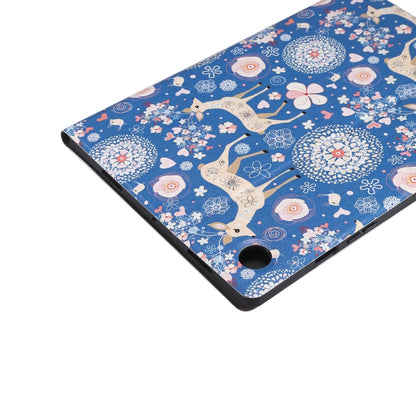 For Samsung Galaxy Tab A8 X200 Painted Voltage Pen Slot Tablet Smart Case(Blue Elk) by bashfashion