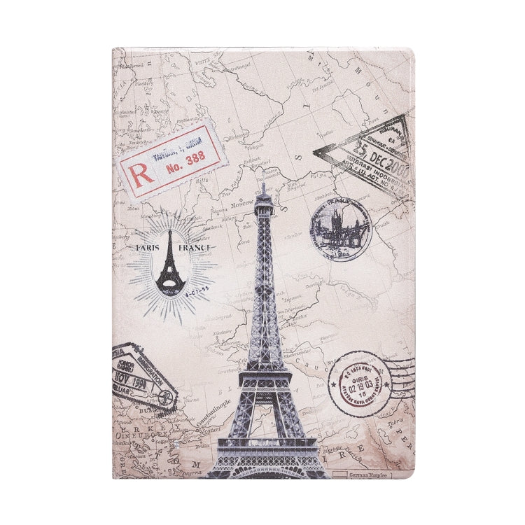 For Samsung Galaxy Tab A8 X200 Painted Voltage Pen Slot Tablet Smart Case(Eiffel Tower) by bashfashion