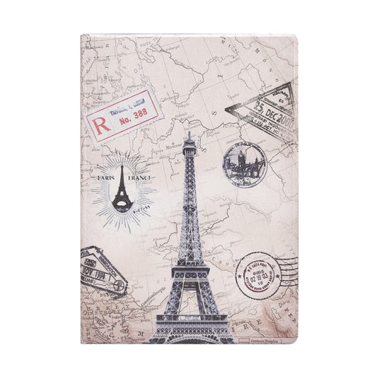 For Samsung Galaxy Tab A8 X200 Painted Voltage Pen Slot Tablet Smart Case(Eiffel Tower) by bashfashion