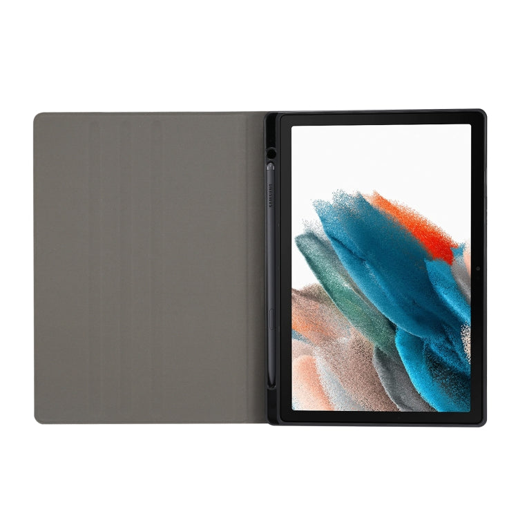 For Samsung Galaxy Tab A8 X200 Painted Voltage Pen Slot Tablet Smart Case(Eiffel Tower) by bashfashion