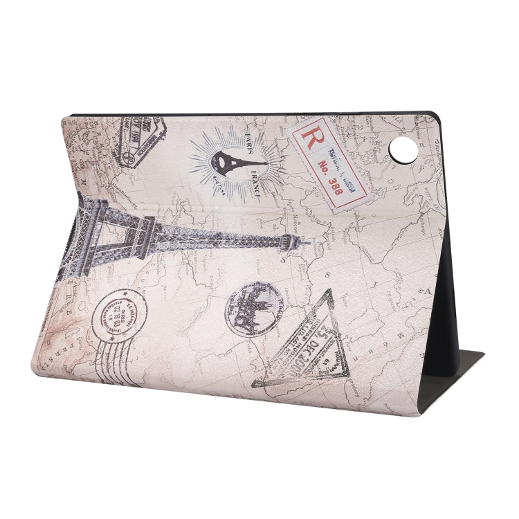 For Samsung Galaxy Tab A8 X200 Painted Voltage Pen Slot Tablet Smart Case(Eiffel Tower) by bashfashion