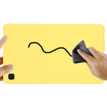 For Samsung Galaxy Tab A7 Lite Solid Color Liquid Silicone Shockpoof Tablet Case(Yellow) by bashfashion