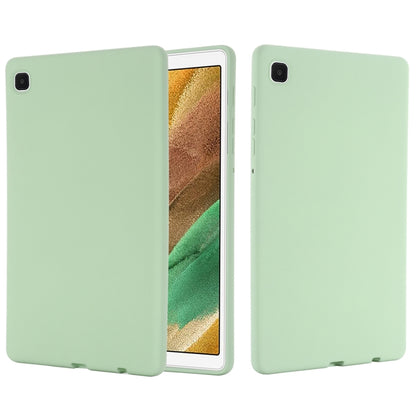 For Samsung Galaxy Tab A7 Lite Solid Color Liquid Silicone Shockpoof Tablet Case(Green) by bashfashion
