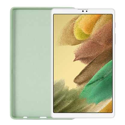 For Samsung Galaxy Tab A7 Lite Solid Color Liquid Silicone Shockpoof Tablet Case(Green) by bashfashion