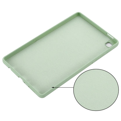 For Samsung Galaxy Tab A7 Lite Solid Color Liquid Silicone Shockpoof Tablet Case(Green) by bashfashion