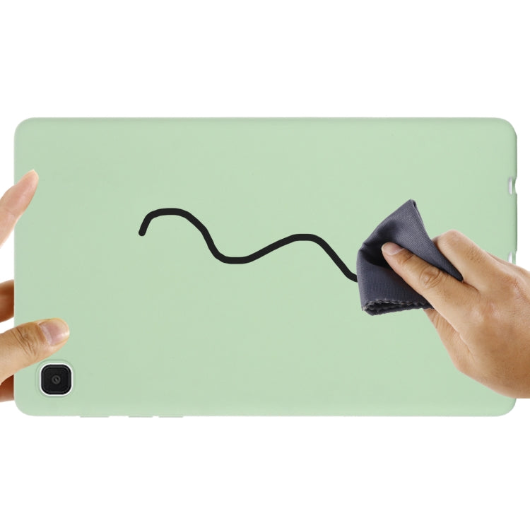 For Samsung Galaxy Tab A7 Lite Solid Color Liquid Silicone Shockpoof Tablet Case(Green) by bashfashion