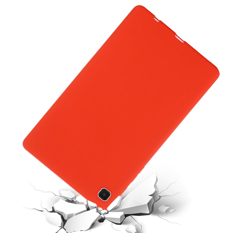 For Samsung Galaxy Tab A7 Lite Solid Color Liquid Silicone Shockpoof Tablet Case(Red) by bashfashion