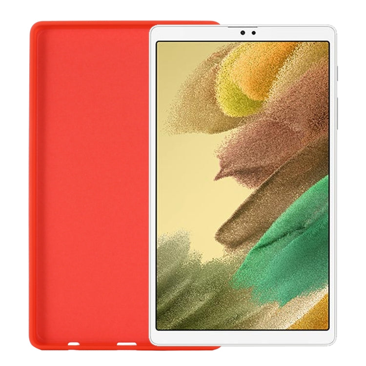 For Samsung Galaxy Tab A7 Lite Solid Color Liquid Silicone Shockpoof Tablet Case(Red) by bashfashion