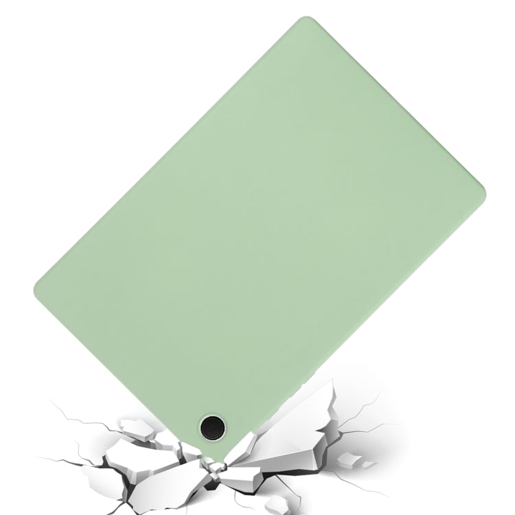 For Samsung Galaxy Tab A8 10.5 2021 Solid Color Liquid Silicone Shockpoof Tablet Case(Green) by bashfashion