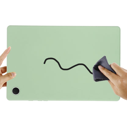 For Samsung Galaxy Tab A8 10.5 2021 Solid Color Liquid Silicone Shockpoof Tablet Case(Green) by bashfashion