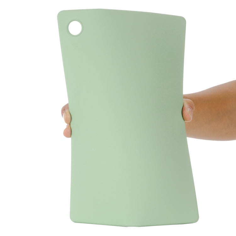 For Samsung Galaxy Tab A8 10.5 2021 Solid Color Liquid Silicone Shockpoof Tablet Case(Green) by bashfashion