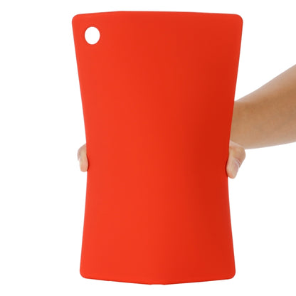 For Samsung Galaxy Tab A8 10.5 2021 Solid Color Liquid Silicone Shockpoof Tablet Case(Red) by bashfashion