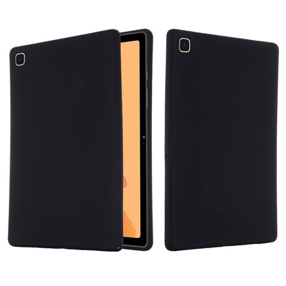 For Samsung Galaxy Tab A7 2020 Solid Color Liquid Silicone Shockpoof Tablet Case(Black) by bashfashion
