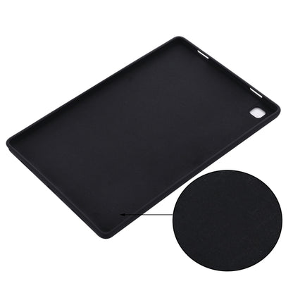 For Samsung Galaxy Tab A7 2020 Solid Color Liquid Silicone Shockpoof Tablet Case(Black) by bashfashion