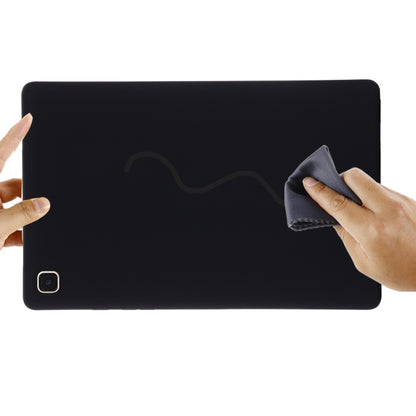 For Samsung Galaxy Tab A7 2020 Solid Color Liquid Silicone Shockpoof Tablet Case(Black) by bashfashion