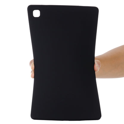 For Samsung Galaxy Tab A7 2020 Solid Color Liquid Silicone Shockpoof Tablet Case(Black) by bashfashion