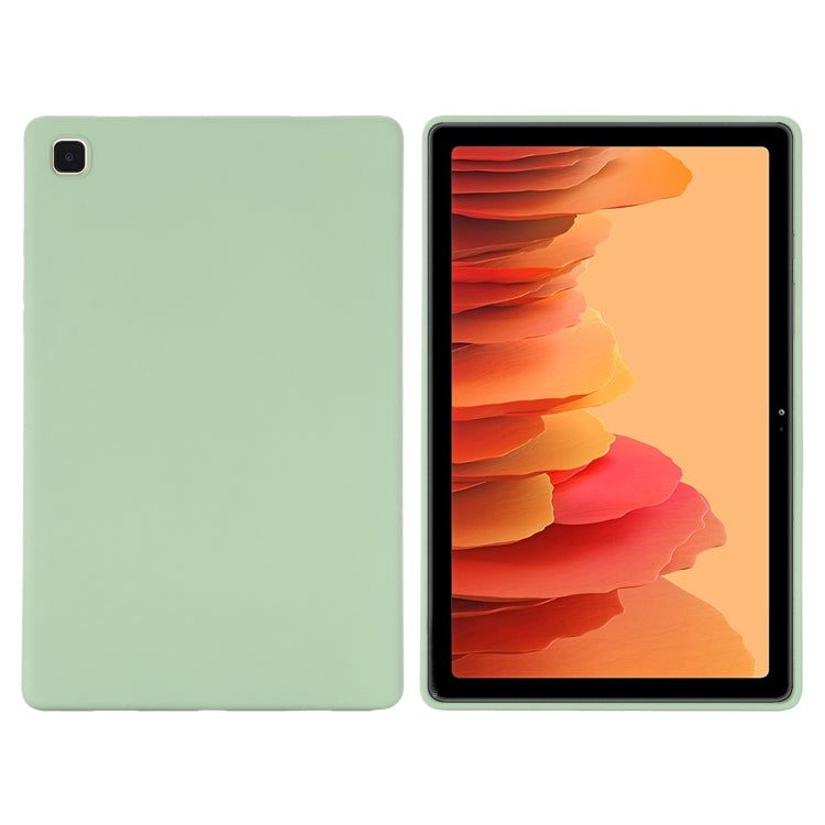 For Samsung Galaxy Tab A7 2020 Solid Color Liquid Silicone Shockpoof Tablet Case(Green) by bashfashion