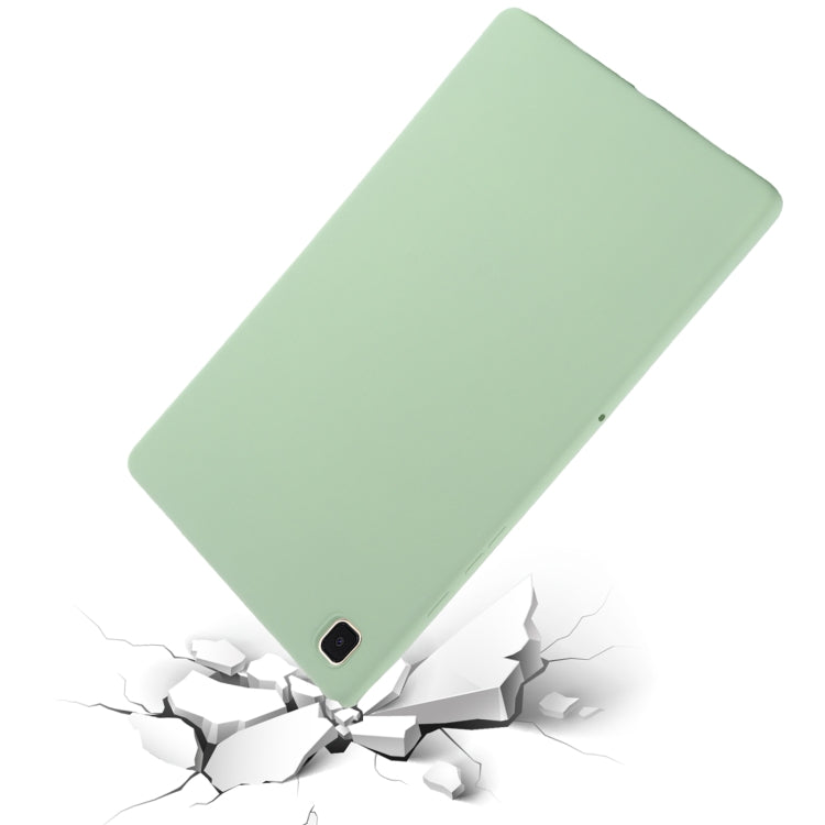 For Samsung Galaxy Tab A7 2020 Solid Color Liquid Silicone Shockpoof Tablet Case(Green) by bashfashion