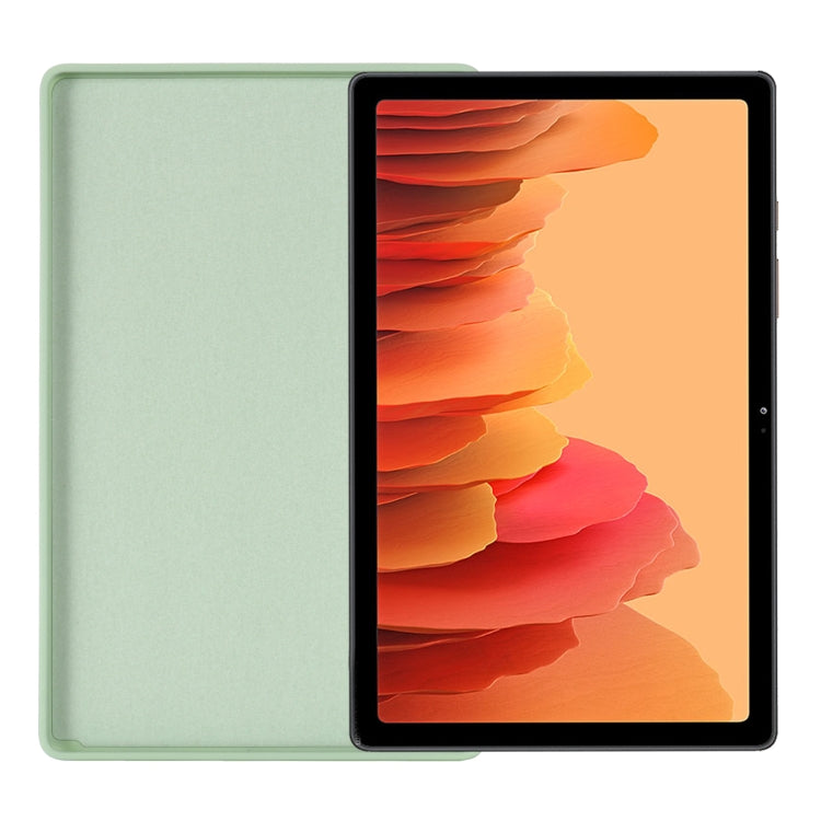 For Samsung Galaxy Tab A7 2020 Solid Color Liquid Silicone Shockpoof Tablet Case(Green) by bashfashion