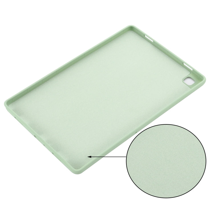 For Samsung Galaxy Tab A7 2020 Solid Color Liquid Silicone Shockpoof Tablet Case(Green) by bashfashion