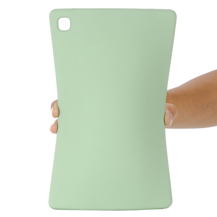 For Samsung Galaxy Tab A7 2020 Solid Color Liquid Silicone Shockpoof Tablet Case(Green) by bashfashion