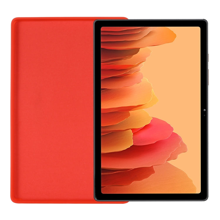 For Samsung Galaxy Tab A7 2020 Solid Color Liquid Silicone Shockpoof Tablet Case(Red) by bashfashion
