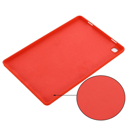 For Samsung Galaxy Tab A7 2020 Solid Color Liquid Silicone Shockpoof Tablet Case(Red) by bashfashion