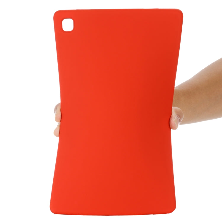 For Samsung Galaxy Tab A7 2020 Solid Color Liquid Silicone Shockpoof Tablet Case(Red) by bashfashion