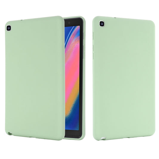 For Samsung Galaxy Tab A 8.0&S Pen 2019 Solid Color Liquid Silicone Shockpoof Tablet Case(Green) by bashfashion