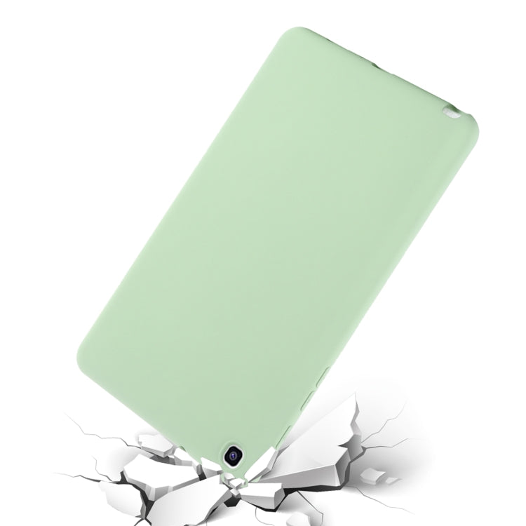 For Samsung Galaxy Tab A 8.0&S Pen 2019 Solid Color Liquid Silicone Shockpoof Tablet Case(Green) by bashfashion