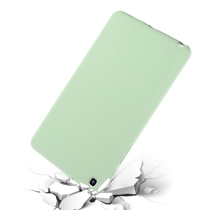 For Samsung Galaxy Tab A 8.0&S Pen 2019 Solid Color Liquid Silicone Shockpoof Tablet Case(Green) by bashfashion