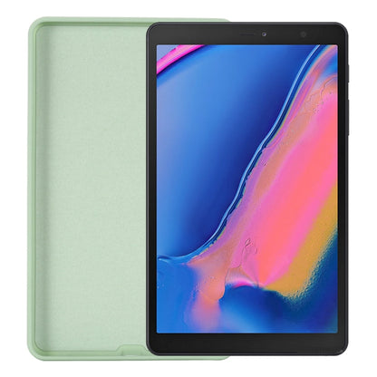 For Samsung Galaxy Tab A 8.0&S Pen 2019 Solid Color Liquid Silicone Shockpoof Tablet Case(Green) by bashfashion