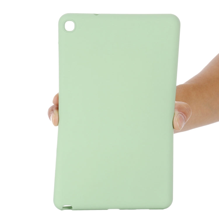 For Samsung Galaxy Tab A 8.0&S Pen 2019 Solid Color Liquid Silicone Shockpoof Tablet Case(Green) by bashfashion