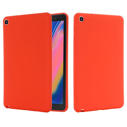 For Samsung Galaxy Tab A 8.0&S Pen 2019 Solid Color Liquid Silicone Shockpoof Tablet Case(Red) by bashfashion