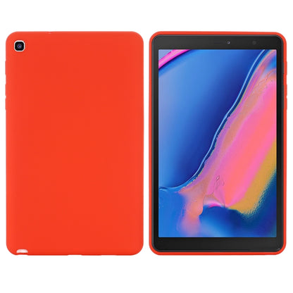For Samsung Galaxy Tab A 8.0&S Pen 2019 Solid Color Liquid Silicone Shockpoof Tablet Case(Red) by bashfashion