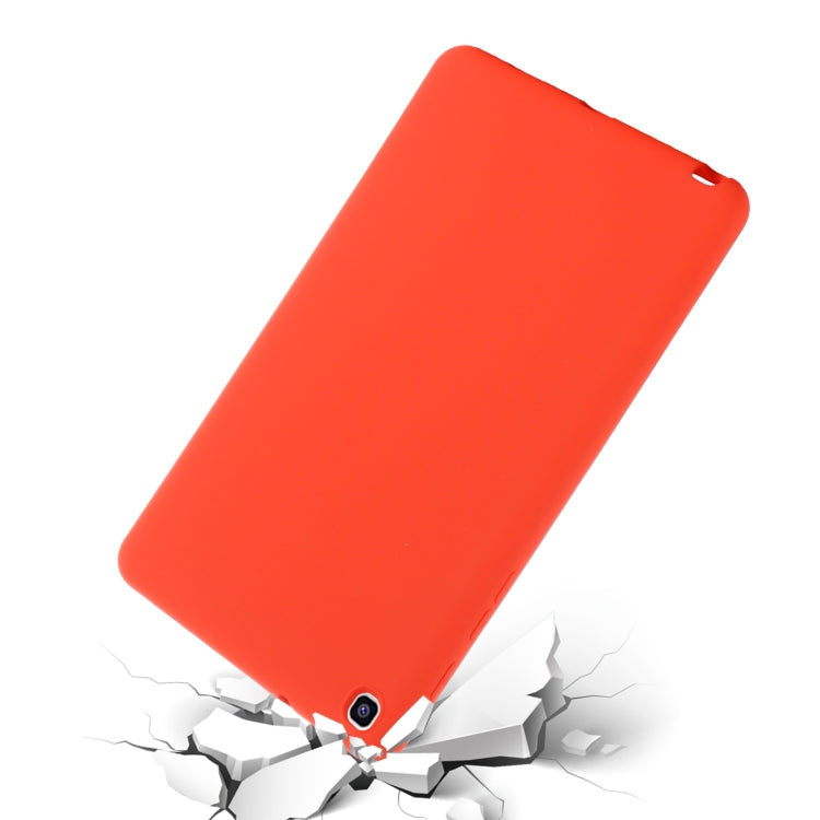 For Samsung Galaxy Tab A 8.0&S Pen 2019 Solid Color Liquid Silicone Shockpoof Tablet Case(Red) by bashfashion