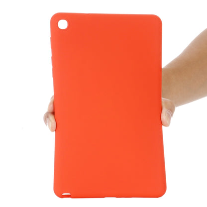 For Samsung Galaxy Tab A 8.0&S Pen 2019 Solid Color Liquid Silicone Shockpoof Tablet Case(Red) by bashfashion