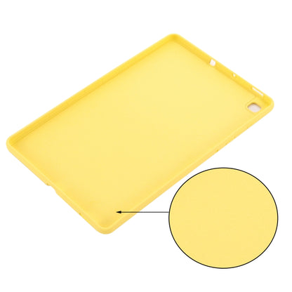 For Samsung Galaxy Tab S6 Lite Solid Color Liquid Silicone Shockpoof Tablet Case(Yellow) by bashfashion