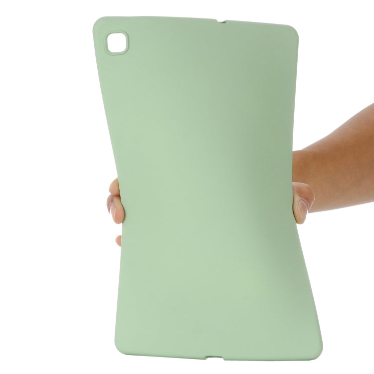 For Samsung Galaxy Tab S6 Lite Solid Color Liquid Silicone Shockpoof Tablet Case(Green) by bashfashion