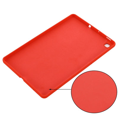 For Samsung Galaxy Tab S6 Lite Solid Color Liquid Silicone Shockpoof Tablet Case(Red) by bashfashion