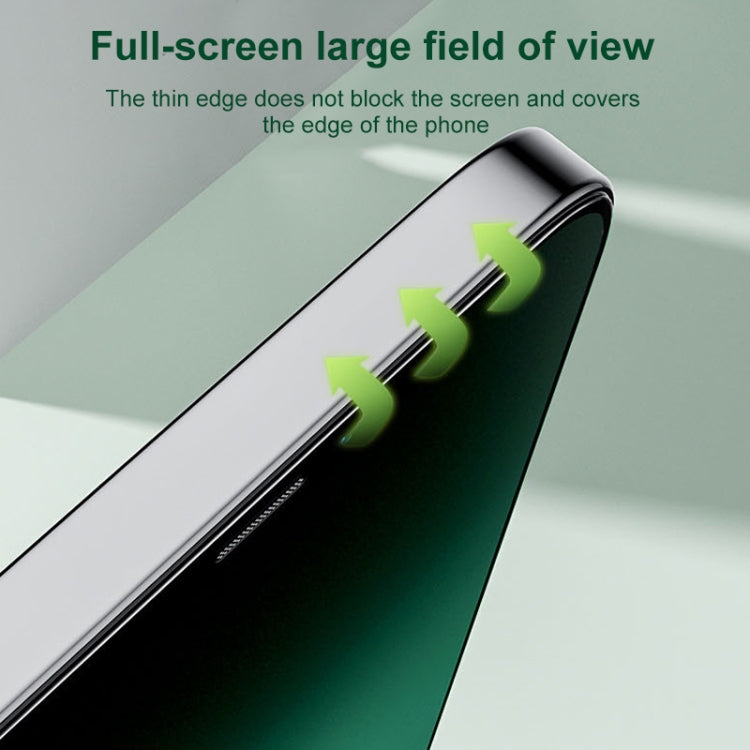 For iPhone 16e / 13 / 13 Pro Green Light Eye Protection Tempered Glass Film by bashfashion