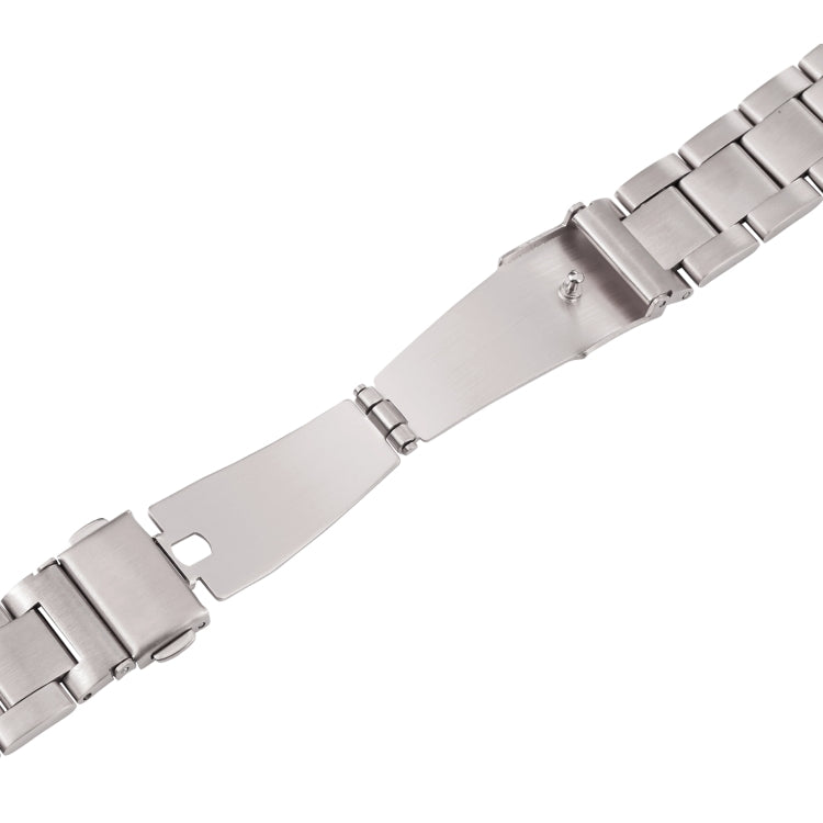 For Samsung Galaxy Galaxy Watch 3 45mm / Huawei Watch 3 / 3 Pro 22mm Three-bead Steel Quick Release Watch Band(Silver) by bashfashion