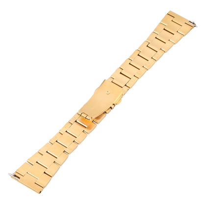 For Samsung Galaxy Galaxy Watch 3 45mm / Huawei Watch 3 / 3 Pro 22mm Three-bead Steel Quick Release Watch Band(Gold) by bashfashion