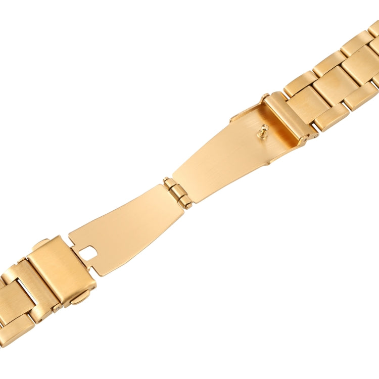 For Samsung Galaxy Galaxy Watch 3 45mm / Huawei Watch 3 / 3 Pro 22mm Three-bead Steel Quick Release Watch Band(Gold) by bashfashion