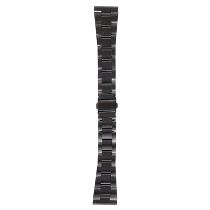 For Samsung Galaxy Galaxy Watch 3 45mm / Huawei Watch 3 / 3 Pro 22mm Three-bead Steel Quick Release Watch Band(Black) by bashfashion