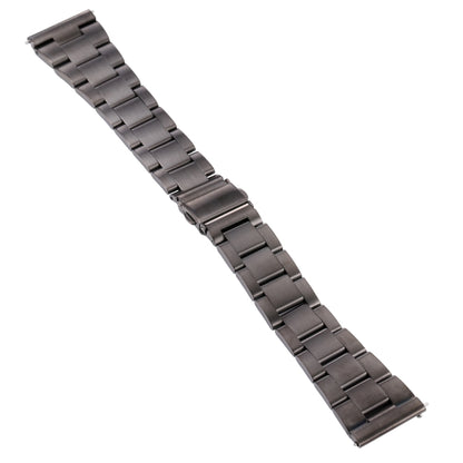 For Samsung Galaxy Galaxy Watch 3 45mm / Huawei Watch 3 / 3 Pro 22mm Three-bead Steel Quick Release Watch Band(Grey) by bashfashion