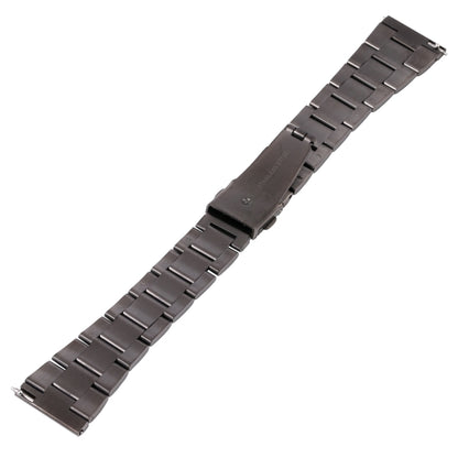 For Samsung Galaxy Galaxy Watch 3 45mm / Huawei Watch 3 / 3 Pro 22mm Three-bead Steel Quick Release Watch Band(Grey) by bashfashion
